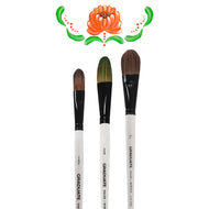 Pincel Profissional Daler & Rowney Graduate Oval Lingua de Gato