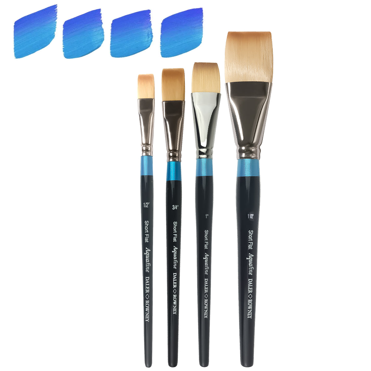 Pincel Profissional Aquafine Daler & Rowney Short Flat Chato AF55
