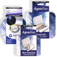 Estojo de Lata com Tinta Aquarela Pastilha Daler & Rowney Aquafine