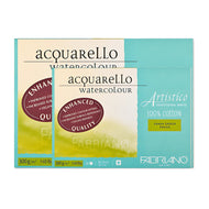 Bloco de Papel para Aquarela Fabriano Artistico Vegan Friendly R Grana Grossa 300g/m² com 20 Folhas