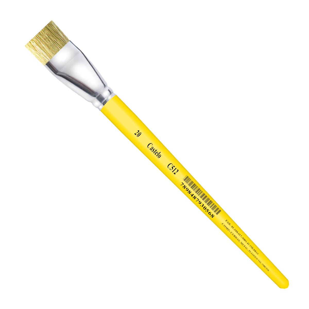 220278-pincel-castelo-artistico-cerda-sintetico-chato-branca-cabo-curto-amarelo-512-20-486293