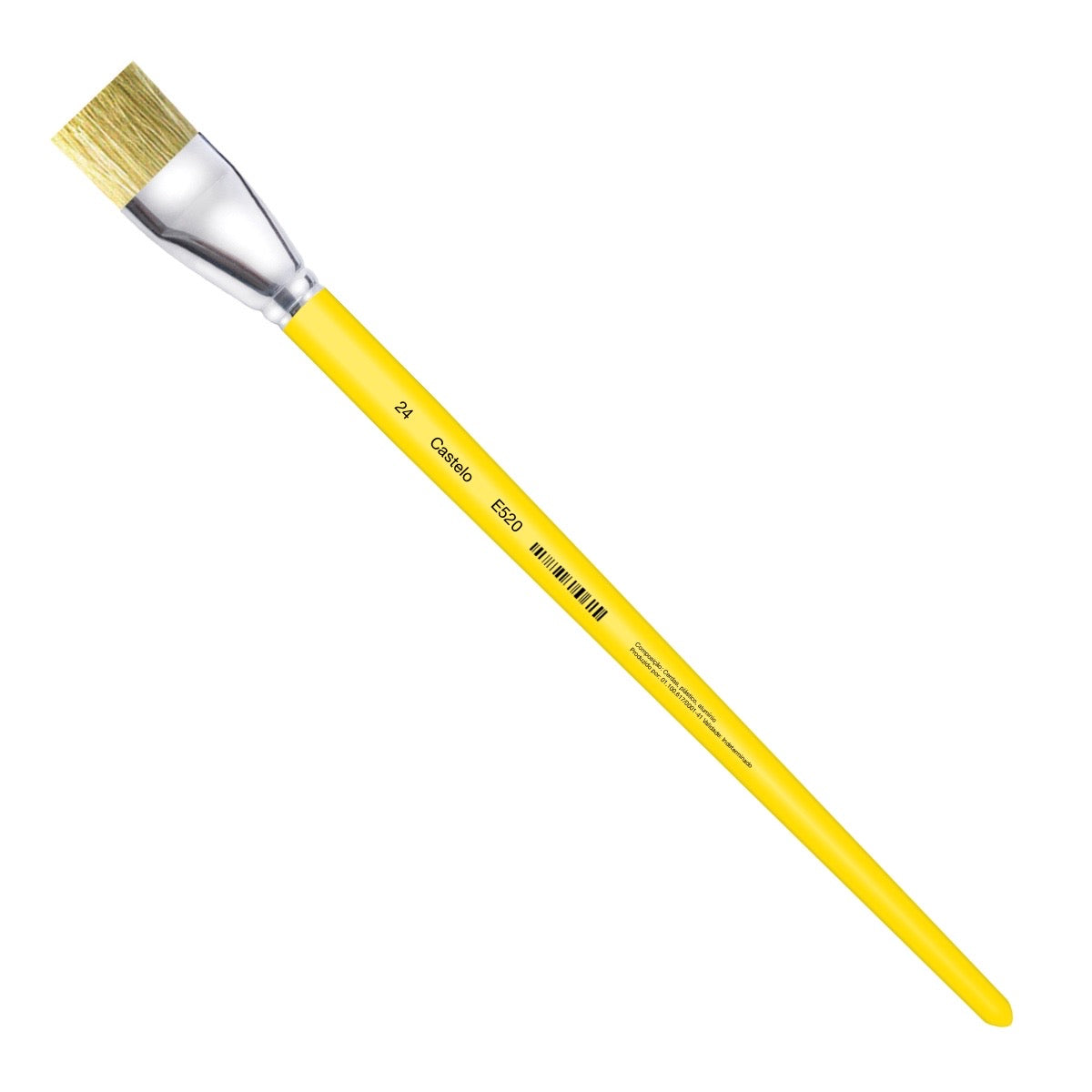 220540-pincel-castelo-artistico-cerda-sintetico-chato-cabo-longo-amarelo-e520-24-488549