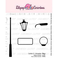 Kit Carimbos Decorativos G Lâmpadas para Artesanato e Scrapbook - Lilipop