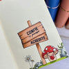 Cartela de Carimbos Placa de Madeira em Fotopolímero para Artesanato e Scrapbook - Lilipop