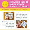 Cartela de Carimbos Placa de Madeira em Fotopolímero para Artesanato e Scrapbook - Lilipop