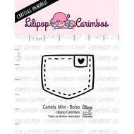 Mini Carimbo Decorativo Bolso para Artesanato e Scrapbook - Lilipop