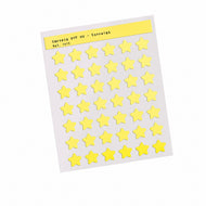 Cartela de Adesivo Dtf Uv Estrela para Artesanato e Personalização - Lilipop