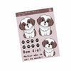 Cartela de Adesivo Dtf Uv Shih Tzu para Artesanato e Personalização - Lilipop