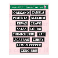 Cartela de Adesivo Dtf Uv Tempero para Artesanato e Personalização - Lilipop
