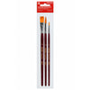 Kit 3 Pincéis Artístico Sintéticos para Aquarela e Tinta Acrílica - Sakura