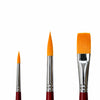 Kit 3 Pincéis Artístico Sintéticos para Aquarela e Tinta Acrílica - Sakura