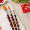 Kit 3 Pincéis Artístico Sintéticos para Aquarela e Tinta Acrílica - Sakura