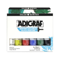 Estojo de Tinta para Linóleo Daler & Rowney Adigraf 59ml com 6 Cores