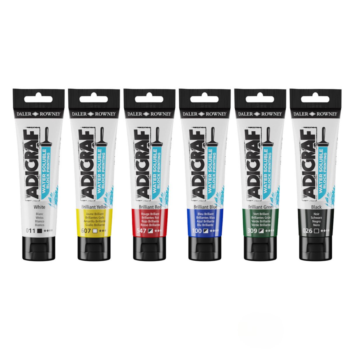Estojo de Tinta para Linóleo Daler & Rowney Adigraf 59ml com 6 Cores