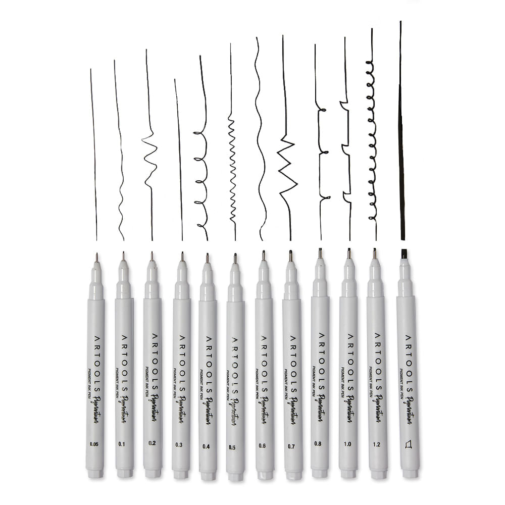 Caneta Nankin Pigmentum Ponta Preto Artools 689029  