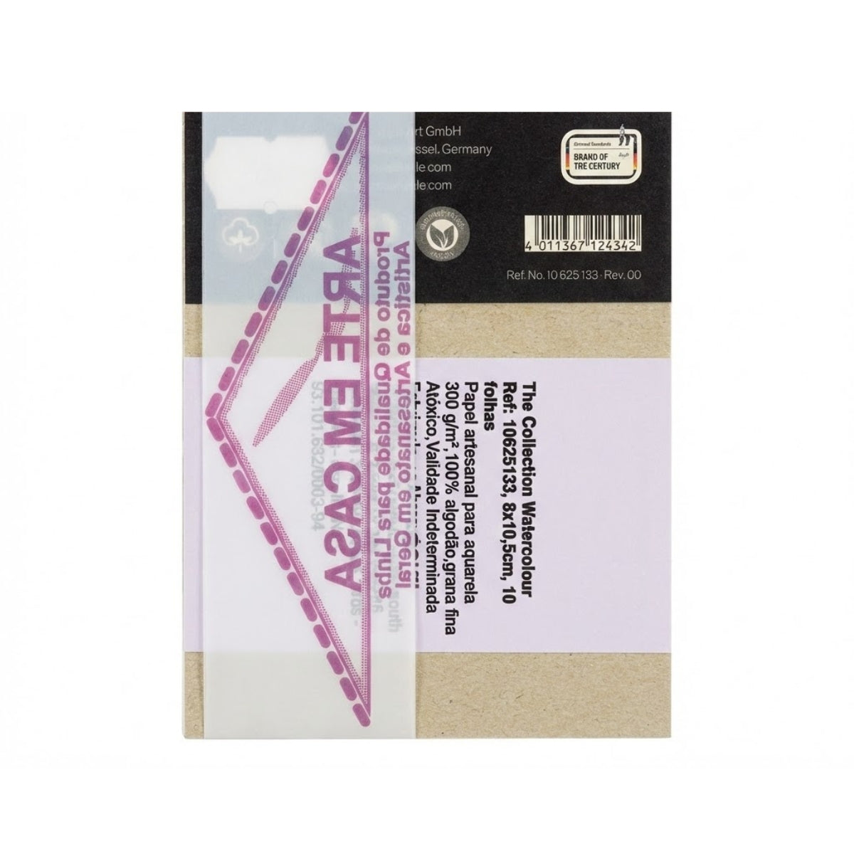 Mini Bloco Hahnemuhle Watercolour The Collection 300g/m2 Textura Fina 08x10,5cm com 10 Folhas