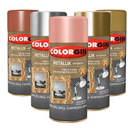 Tinta Spray Colorgin Metallik 350ml