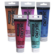 Tinta Acrílica Graduate Daler & Rowney 120ml Metallic