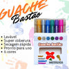 Kit Guache Bastão 60g com 6 Cores Metalizado - Make+