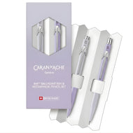 Estojo Caneta e Lapiseira Blooming Lavender Caran D'ache