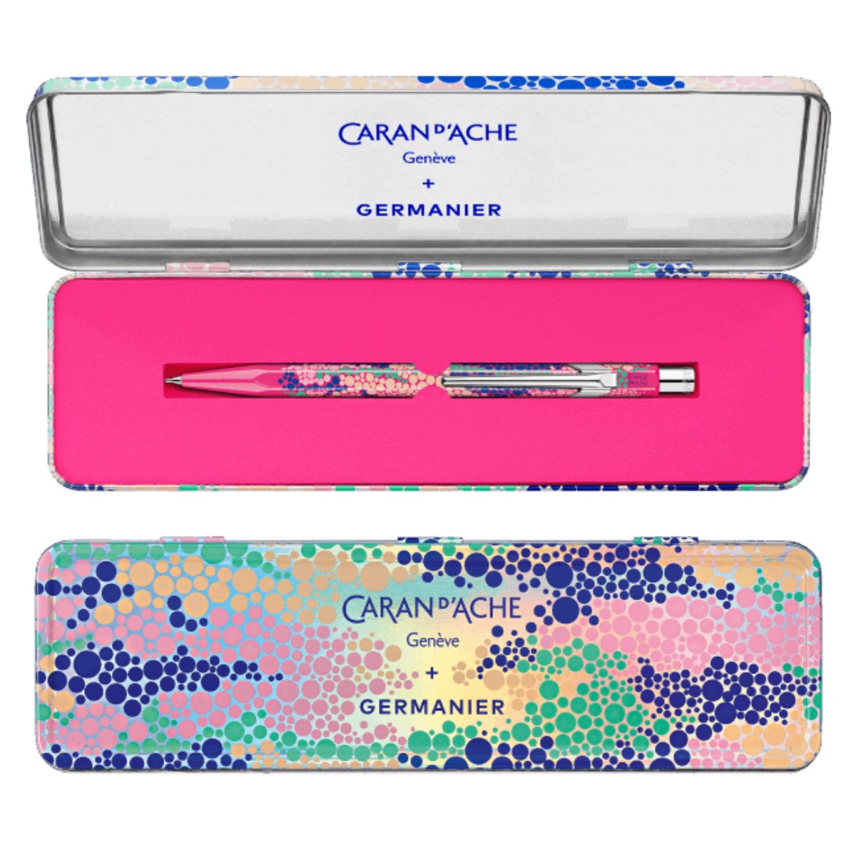Lapiseira Caran D'ache 849 0.5Mm Hb Germanier com Estojo de Lata Neon Pink