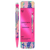 Caneta Esferográfica 849 Caran D'ache Germanier com Estojo de Lata Neon Pink 