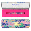 Caneta Esferográfica 849 Caran D'ache Germanier com Estojo de Lata Neon Pink 