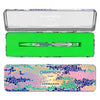 Caneta Esferográfica 849 Caran D'ache Germanier com Estojo de Lata Neon Green