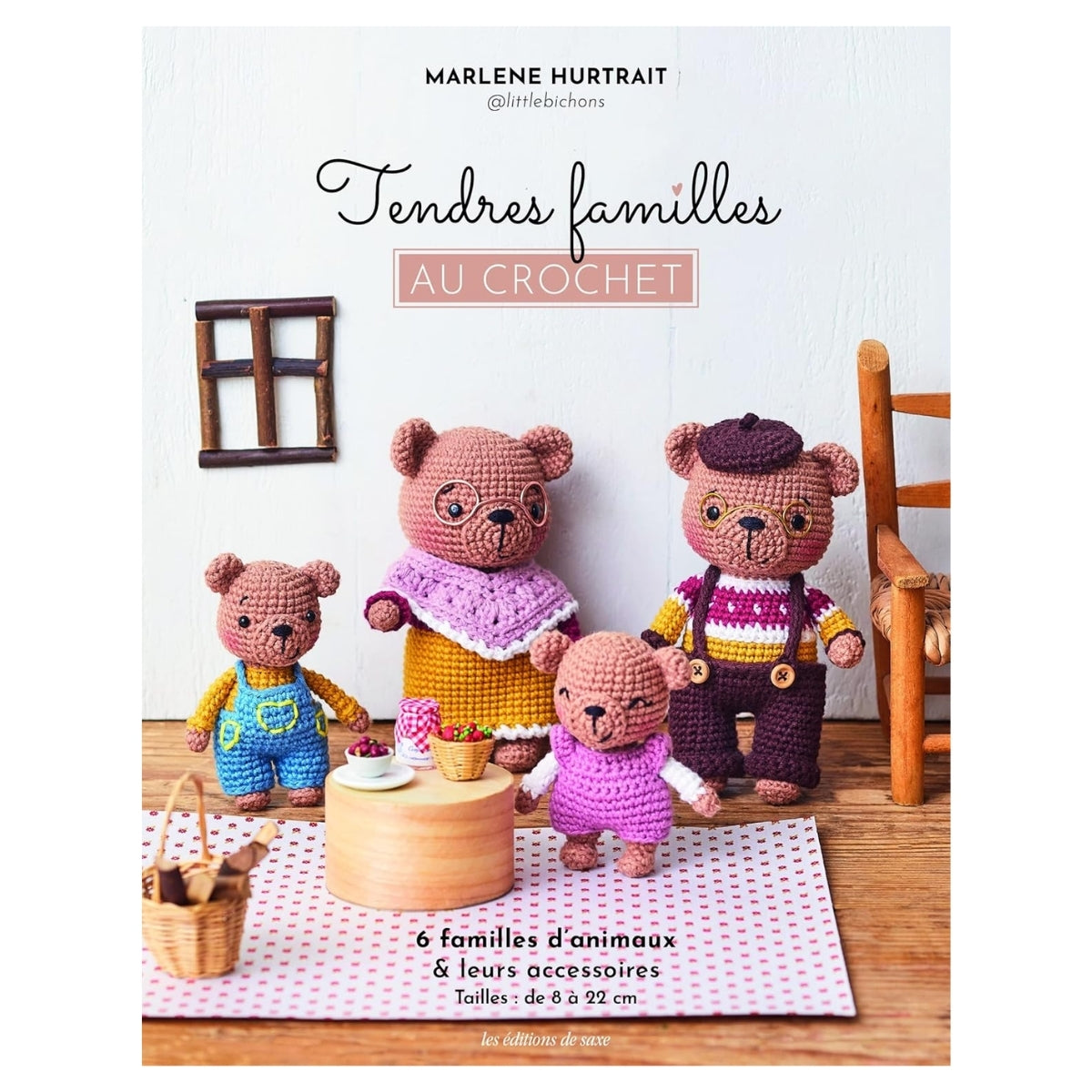 Livro Família de Crochê Delicadas (Livro em Francês) - Ambientes & Costumes 