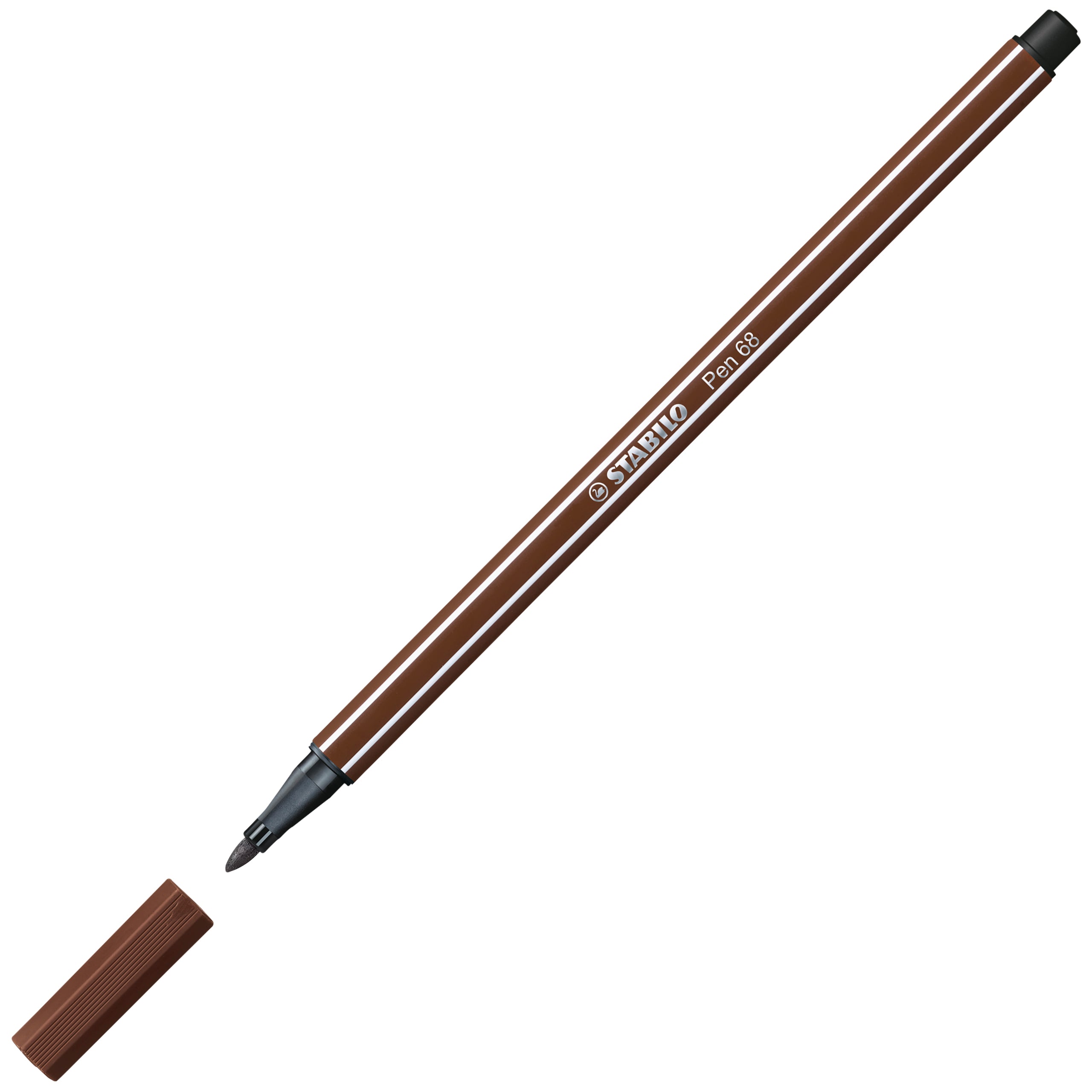 Caneta Multiuso Pen 68 Aquarelavel Stabilo 1.0mm 45 - Marrom