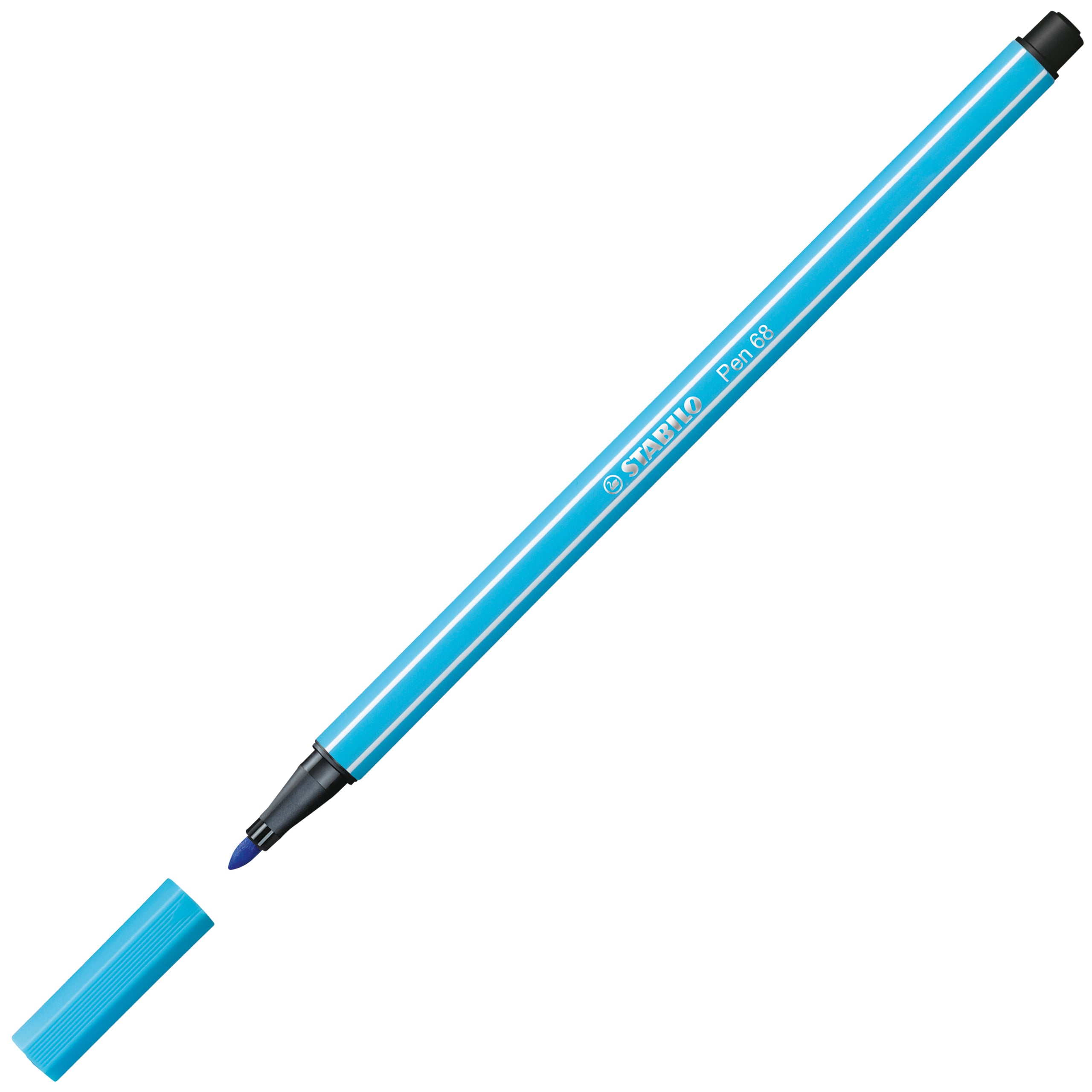Caneta Multiuso Pen 68 Aquarelavel Stabilo 1.0mm 57 - Azul Claro
