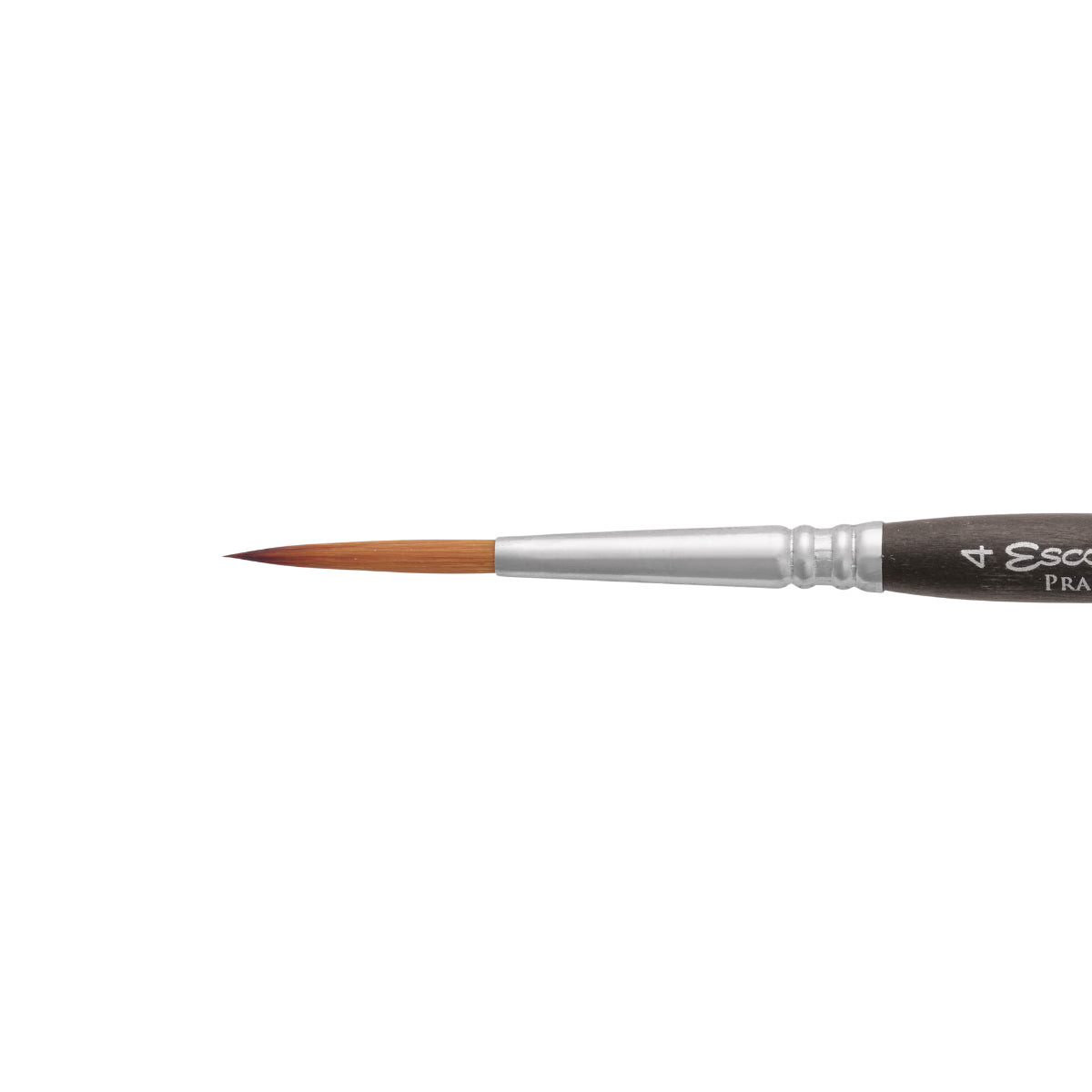 Pincel Escoda Prado 1496-04 Pelo Sintético Redondo Filete Longo Cabo Curto Metal Aquarela