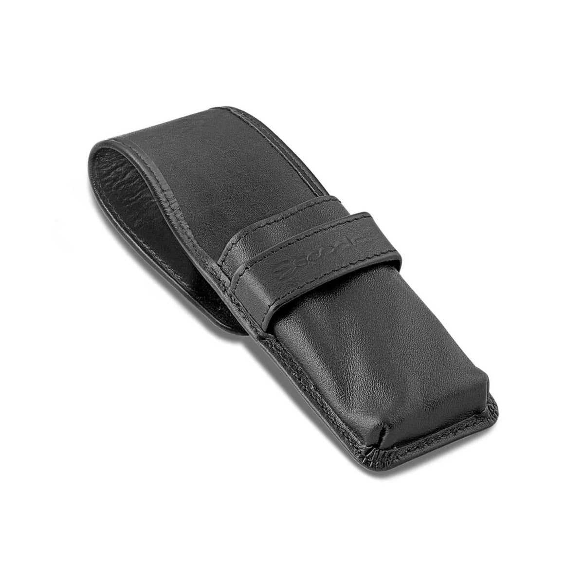 Estojo de Couro Vazio Escoda para 3 Pinceis Travel Brush