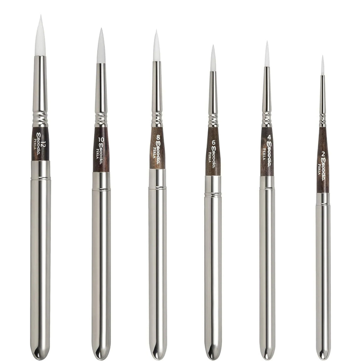 Estojo de Pinceis Profissional Redondo Escoda Perla com 6 Unid Travel Brush