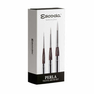 Estojo de Pinceis Profissional Redondo Escoda Perla com 3 Unid Travel Brush