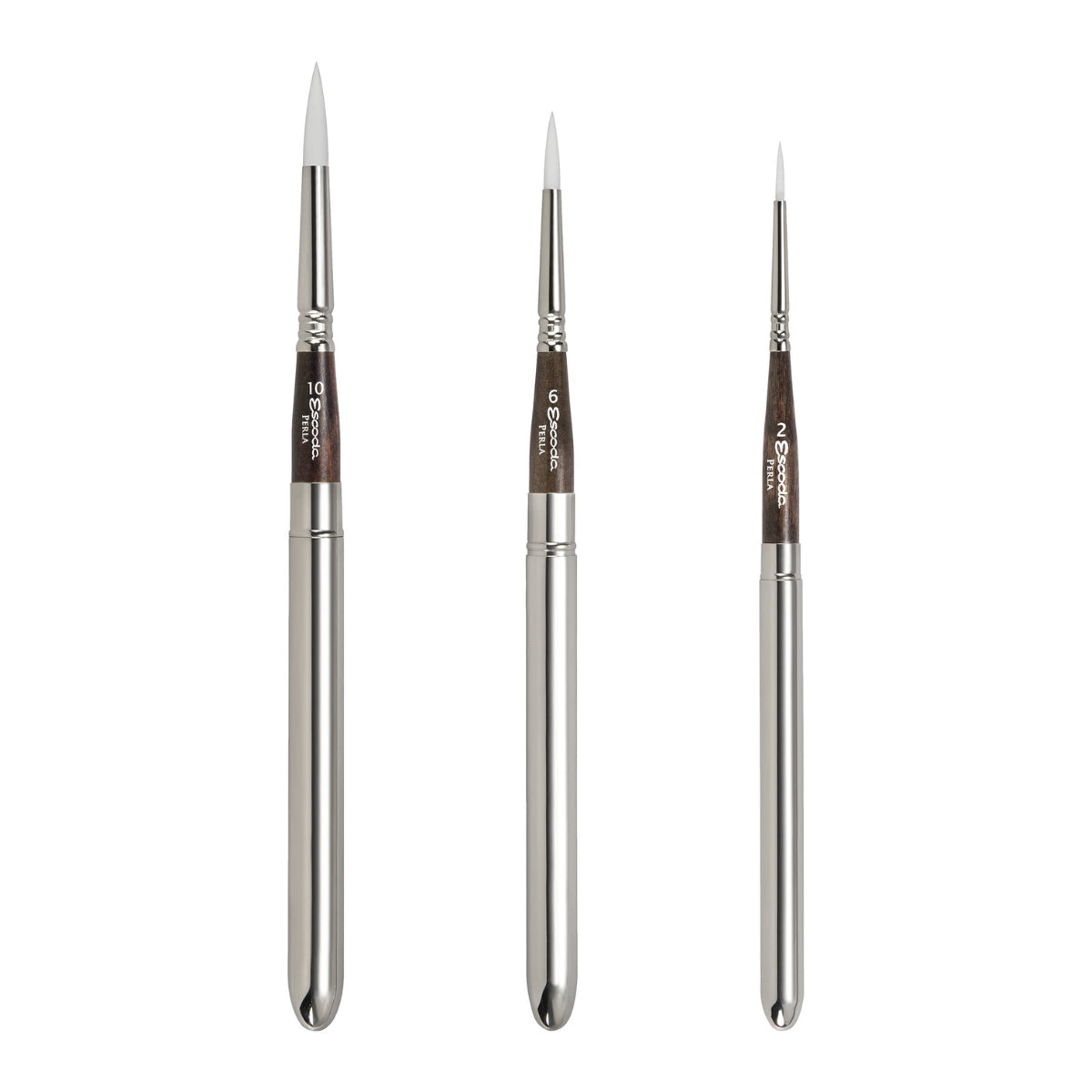 Estojo de Pinceis Profissional Redondo Escoda Perla com 3 Unid Travel Brush