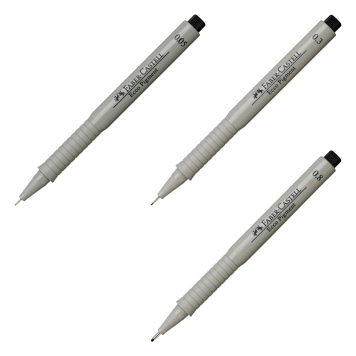 Caneta Nankin Ecco Pigment Preta Faber-Castell