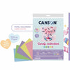 Papel Colorido Canson Candy Collection 120g/m² A4 com 5 Cores e 15 Folhas