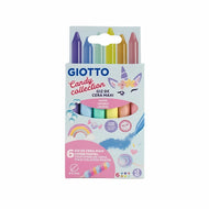 Estojo de Giz de Cera Giotto Maxi Candy Collection 6 Cores 203002es