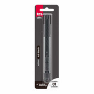 Estilete de Metal Holic Black Lâmina 9mm com 1 Unidade - Tris