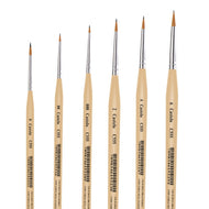 Pincel Castelo Artístico Cerda Sintético Liner Cabo Curto Creme 555