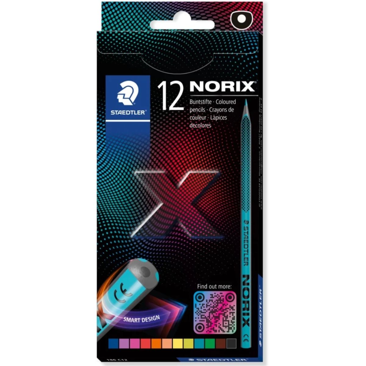 Estojo de Lápis de Cor Staedtler Norix 12 Cores
