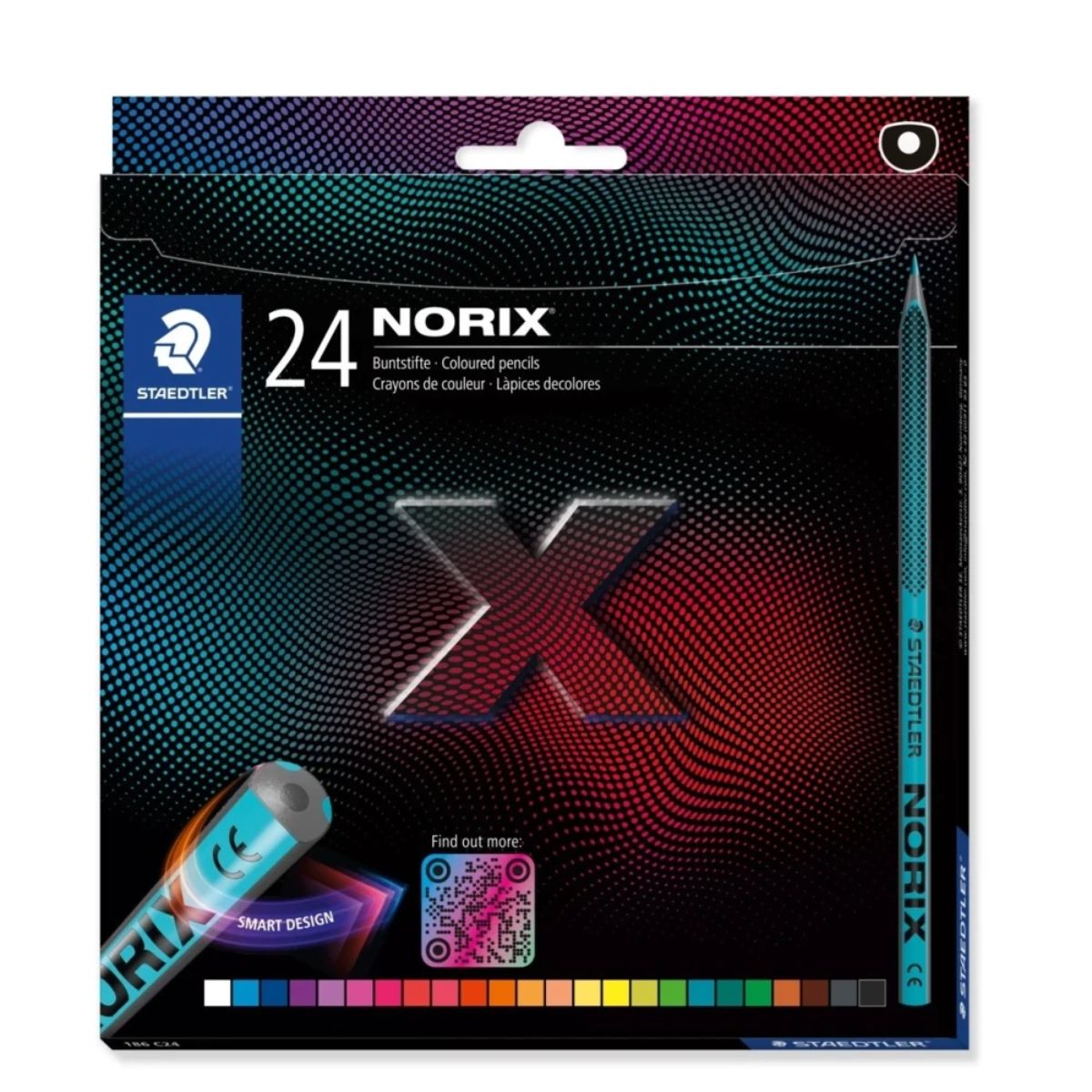Estojo de Lápis de Cor Staedtler Norix 24 Cores