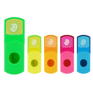Apontador com Depósito e Borracha Staedtler 1 Furo Cores Neon Sortidas