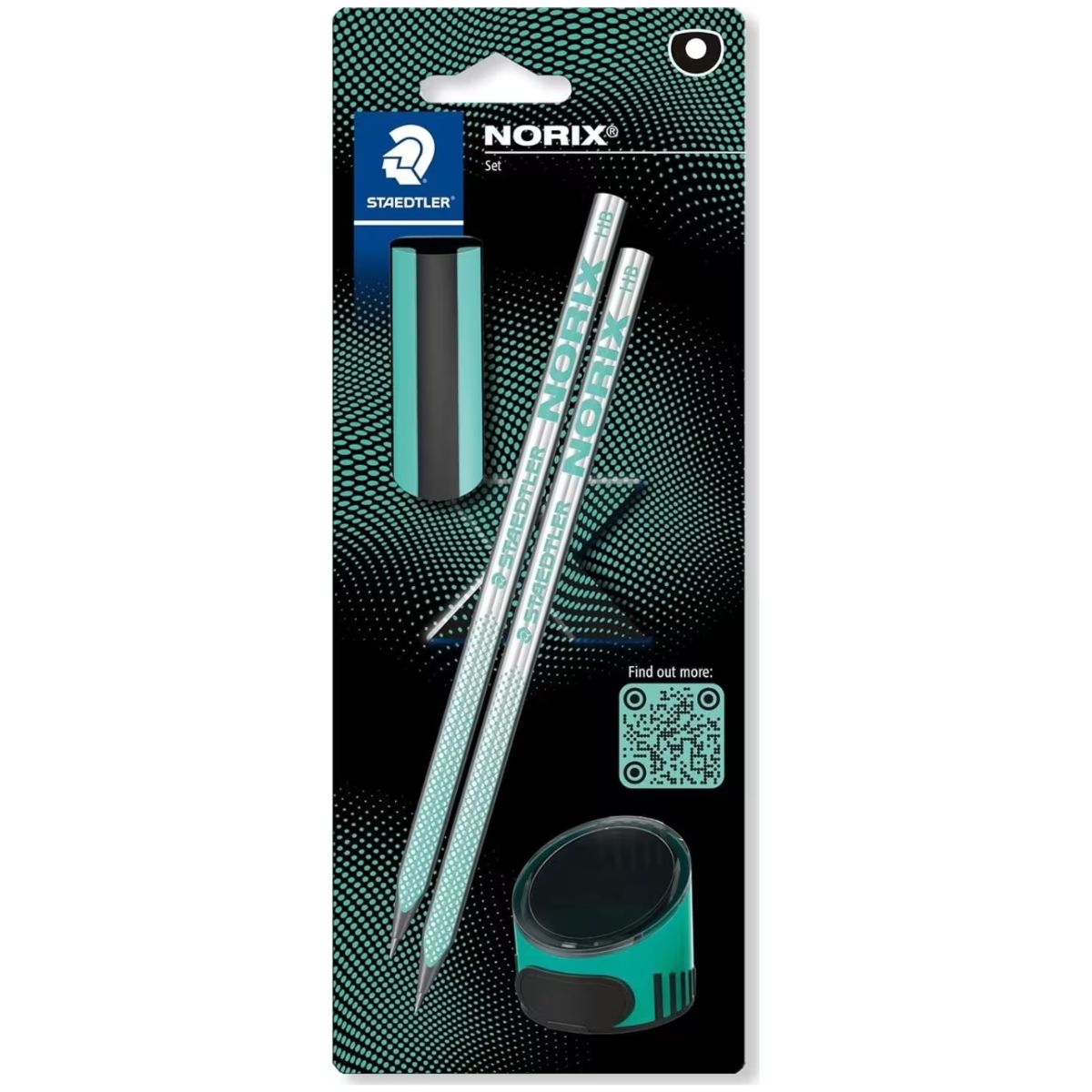 Estojo de Lápis Grafite Staedtler Noris com Borracha e Apontador 4 Peças