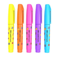 Estojo de Mini Marca Texto Lumini Scents 1/3.5Mm com 5 Cores Neon e Cheirinho - Cis