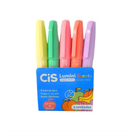 Estojo de Mini Marca Texto Lumini Scents 1/3.5Mm com 5 Cores Pastel e Cheirinho - Cis