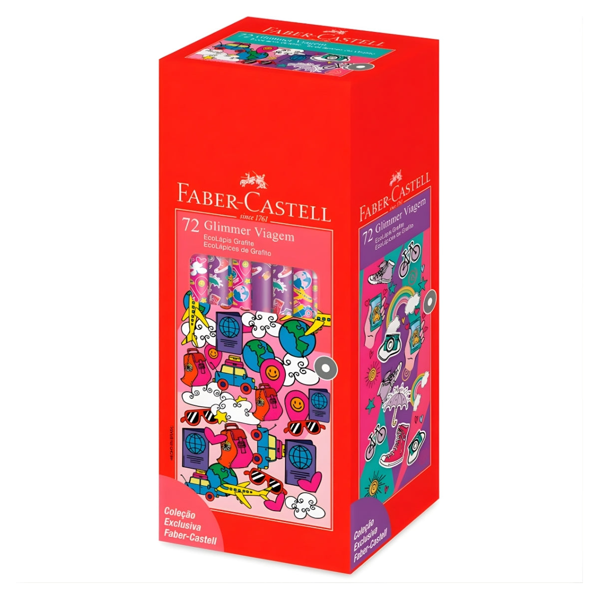 Lápis Grafite Glimmer Viagem Lilás - Faber-castell 511262