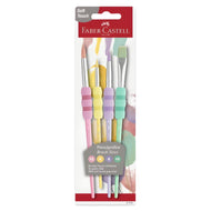 Estojo de Pincéis Soft Touch Pastel 4 Unidades - Faber-castell 481691