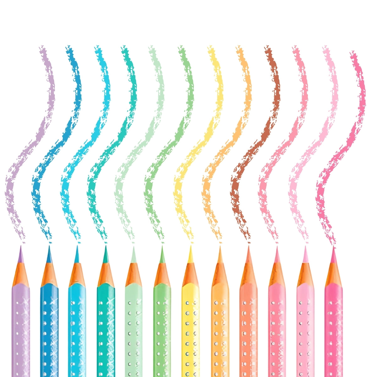 Estojo de Metal Lápis de Cor Sparkle 12 Cores - Faber-castell 116156
